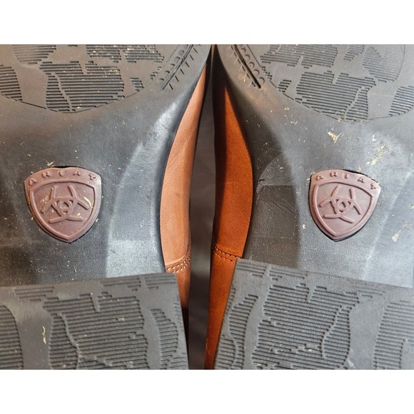 Brown Leather Kiltie Lace Up Ankle Boots Western Low Block Heel Booties - Picture 8 of 16